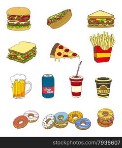 editable food and drink theme vector graphic art design illustration