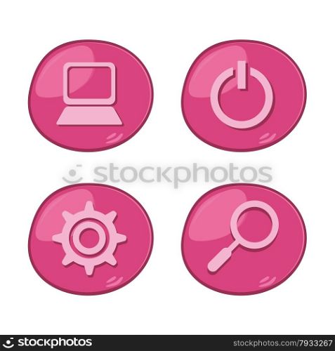 editable icon button art vector graphic art design illustration. icon button art