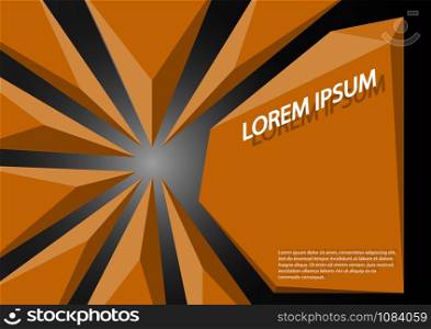 Editable layout for A4 cover with abstract geometric background for brochure, magazine, flyer, booklet, annual report. Abstract background.