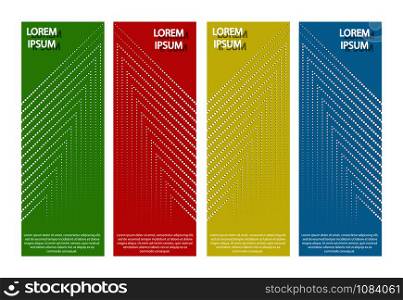 Editable layout for A4 cover with abstract geometric background of line points for brochure, magazine, flyer, booklet, annual report. Abstract background.