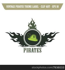 editable pirate icon art vector graphic art design illustration