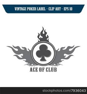 editable poker card suit theme vector graphic art design illustration