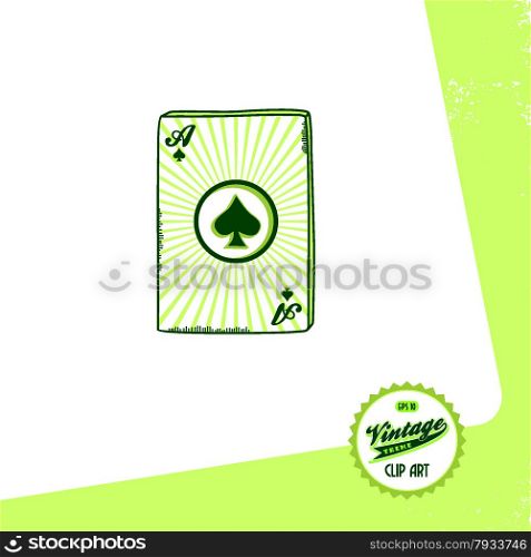 editable poker card theme vector graphic art design illustration. poker card theme