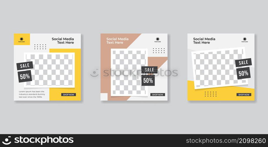 Editable Post Template Social Media Banners for Digital Marketing