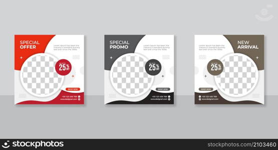 Editable Post Template Social Media Banners for Digital Marketing