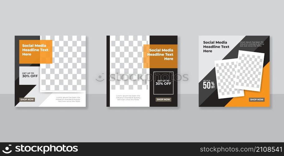 Editable Post Template Social Media Banners for Digital Marketing