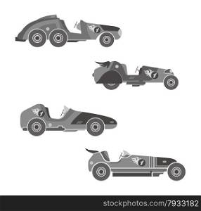 editable race car vector graphic art design illustration. race car