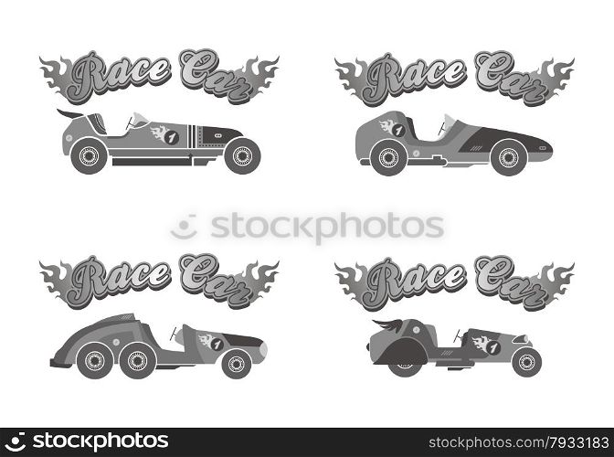 editable race car vector graphic art design illustration. race car