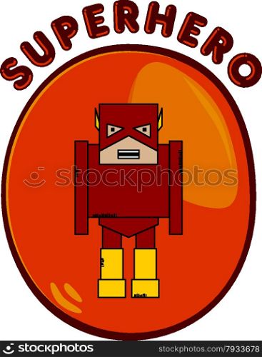 editable super cartoon hero character vector graphic art design illustration. super cartoon hero character
