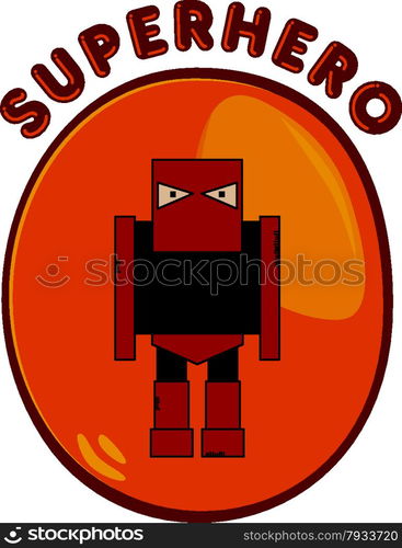 editable super cartoon hero character vector graphic art design illustration. super cartoon hero character