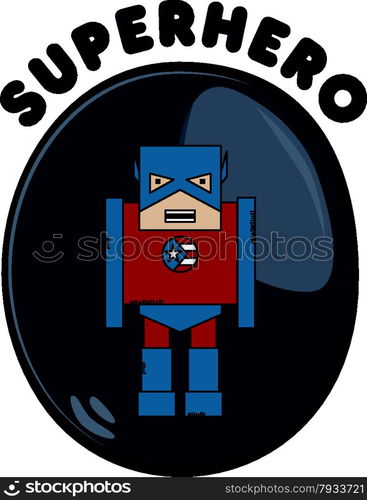 editable super cartoon hero character vector graphic art design illustration. super cartoon hero character