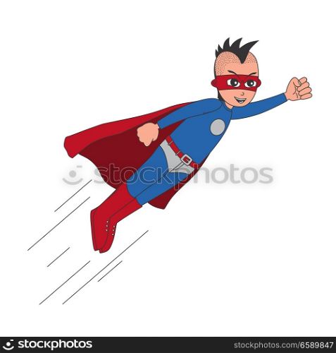 editable superhero cartoon character vector graphic art design illustration