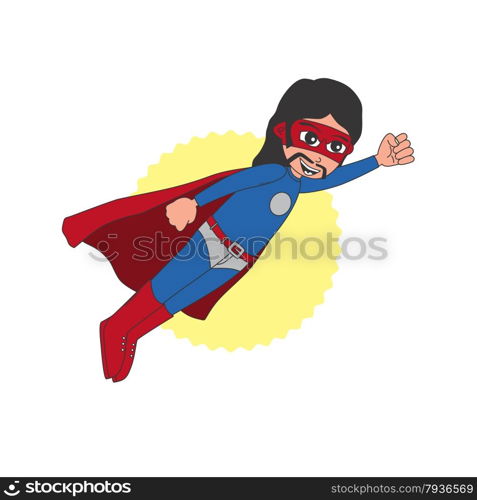 editable superhero cartoon character vector graphic art design illustration