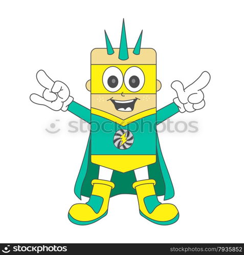 editable superhero character vector graphic art design illustration. superhero character