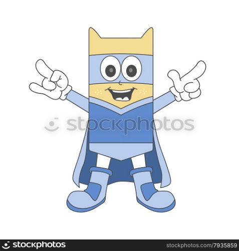 editable superhero character vector graphic art design illustration. superhero character