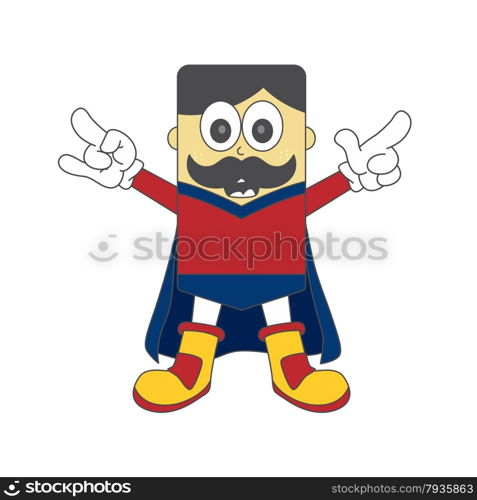 editable superhero character vector graphic art design illustration. superhero character