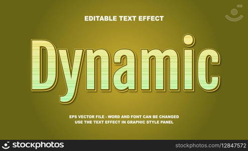 Editable Text Effect Dynamic 3D Vector Template