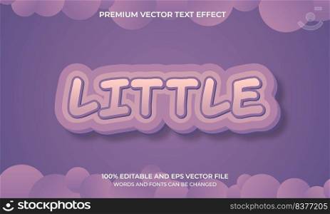 Editable text effect - little style
