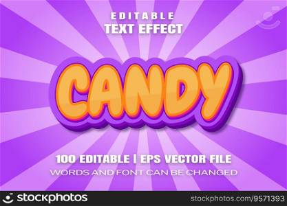 Editable text effects Candy , words and font can be changed