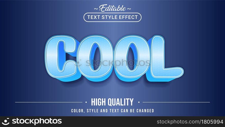 Editable text style effect - Cool text style theme. Graphic Design Element.