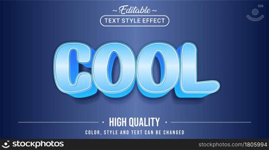 Editable text style effect - Cool text style theme. Graphic Design Element.