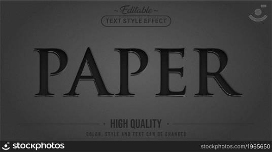 Editable text style effect - Paper Cutout text style theme. Graphic Design Element.