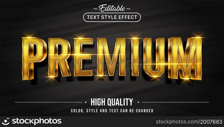 Editable text style effect - Premium text style theme. Graphic Design Element.