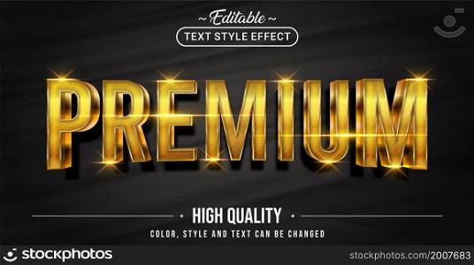 Editable text style effect - Premium text style theme. Graphic Design Element.