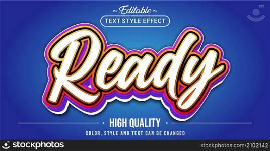 Editable text style effect - Ready text style theme. Graphic Design Element.