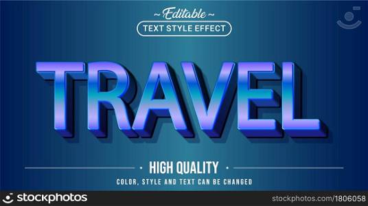 Editable text style effect - Travel text style theme. Graphic Design Element.