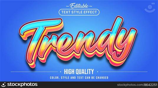 Editable text style effect - Trendy text style theme.