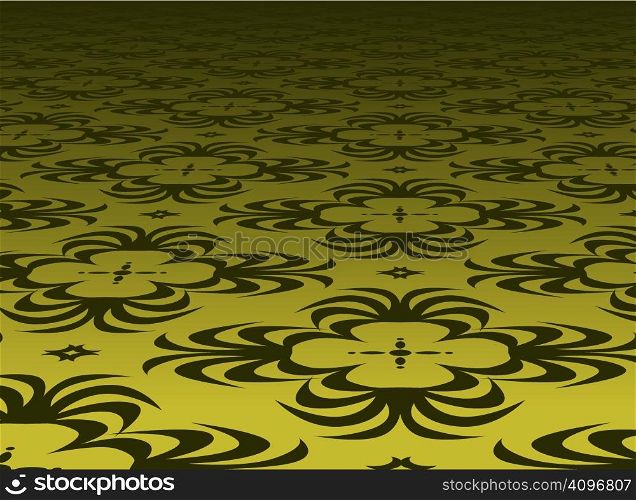 Editable vector design of a receding floor