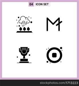 Editable Vector Line Pack of Simple Solid Glyphs of autumn, cup, cold, crypto, canada Editable Vector Design Elements