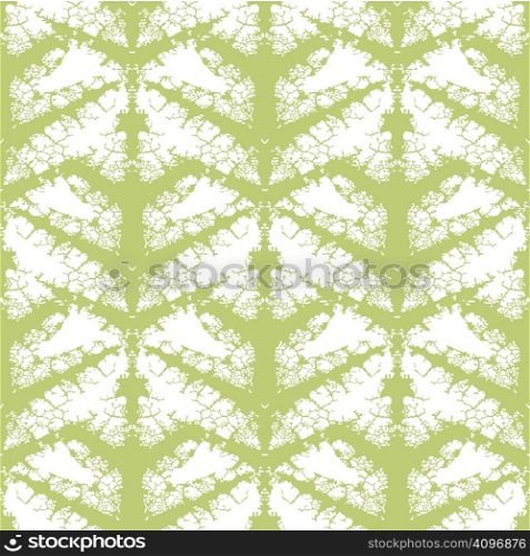 Editable vector seamless tile of a leaf vein pattern
