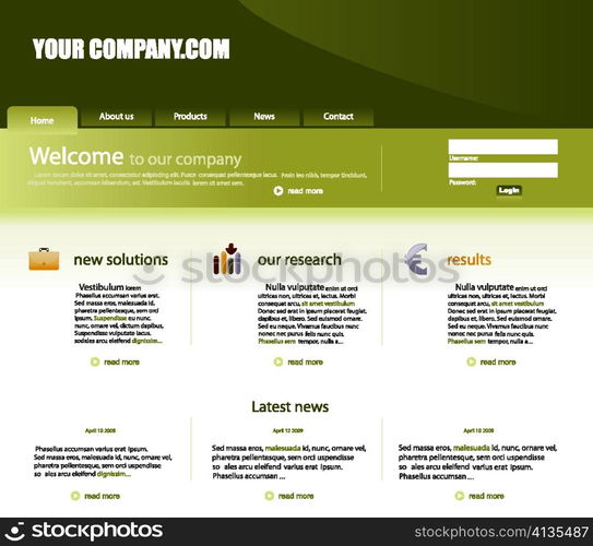 editable website template