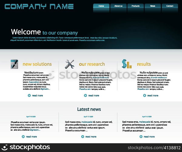 editable website template
