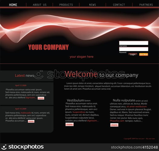 editable website template
