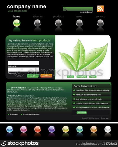 editable website template
