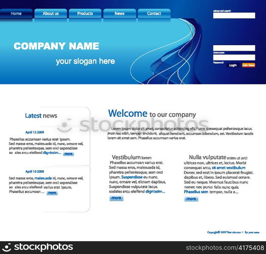 editable website template