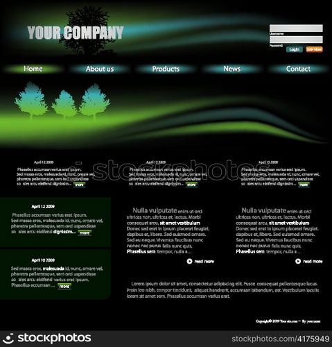 editable website template