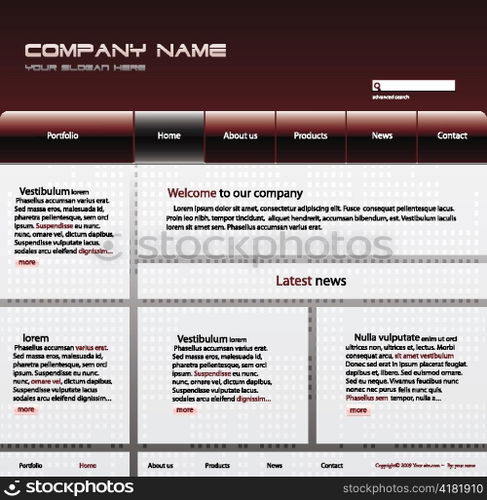 editable website template