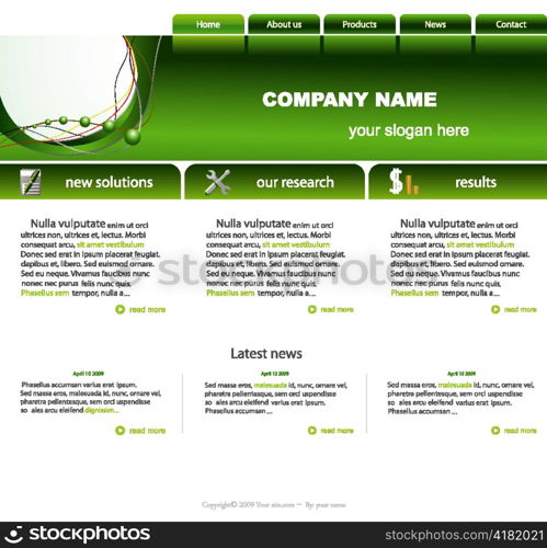 editable website template