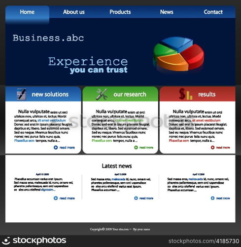 editable website template