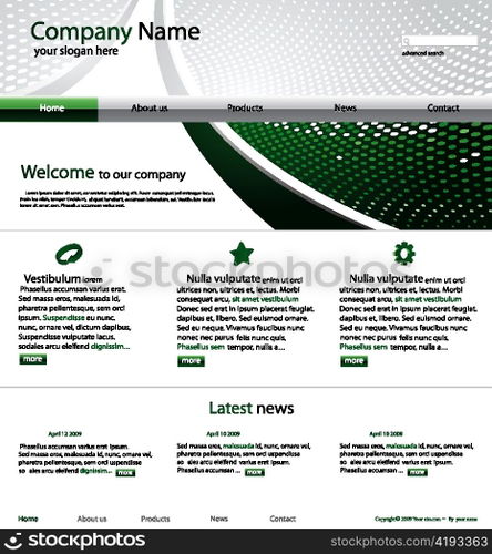 editable website template