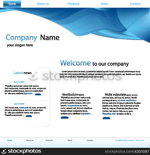 editable website template