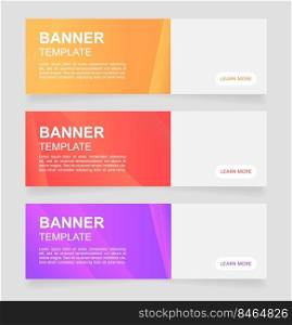 Education courses presentation web banner design template. Vector flyer with text space. Advertising placard with customized copyspace. Printable poster for advertising. Arial font used. Education courses presentation web banner design template