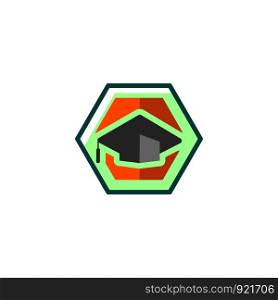 education, graduate logo template vector illustration, icon isolated elements. education, graduate logo vector illustration, icon isolated elements