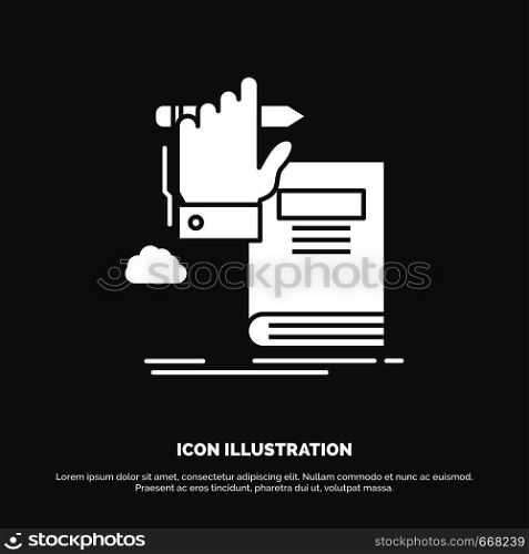 education, knowledge, learning, progress, growth Icon. glyph vector symbol for UI and UX, website or mobile application. Vector EPS10 Abstract Template background