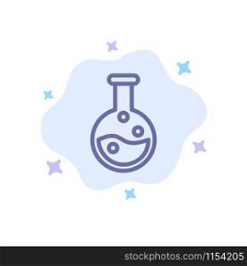 Education, Lab, Laboratory Blue Icon on Abstract Cloud Background