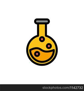 Education, Lab, Laboratory Flat Color Icon. Vector icon banner Template